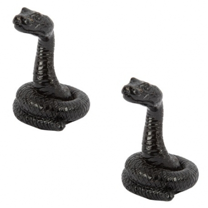 Dekoratyvinės gyvatės, juodos (2 vnt./6x4,5 cm)