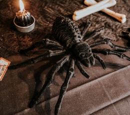 Dekoratyvinis voras, aksominis juodas (12,5x20,5 cm) 1