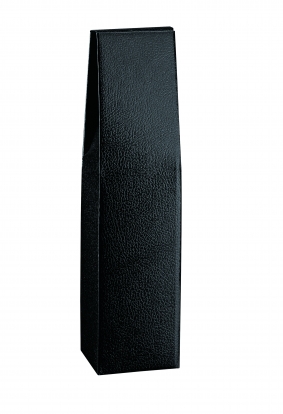 Dėžutė buteliui, juoda kaip odinė (9X9X37 cm)