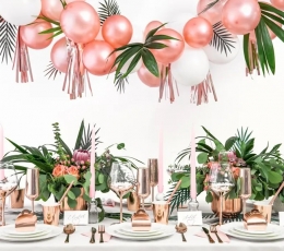 Dėžutės, rožinio aukso spalvos (10 vnt./6x6x5,5 cm) 2