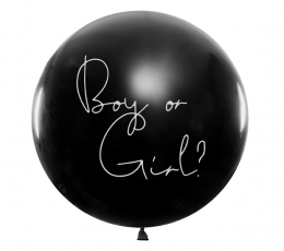 Didelis balionas "Kas gims?", su žydrais konfeti (1 vnt./1 m) 1