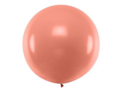 Didelis balionas, rožinio aukso spalvos (1 m)