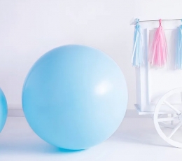 Didelis balionas, melsvas (1 m/Party Deco) 1