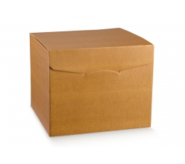 Dovanų dėžutė, rusva odos imitacijos (440x340x370 mm)