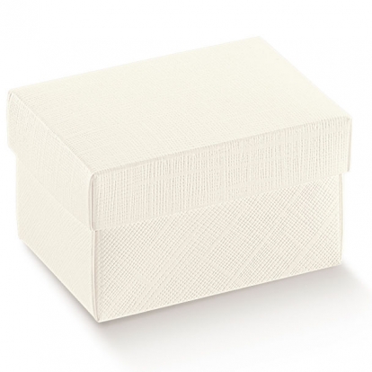 Dovanų dėžutė su dangčiu, balta (200x200x110 mm)
