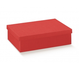 Dovanų dėžutė su dangčiu, raudona (490x340x340 mm)
