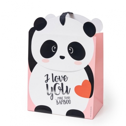 Dovanų maišelis "Panda" (19x25x11,5 cm)