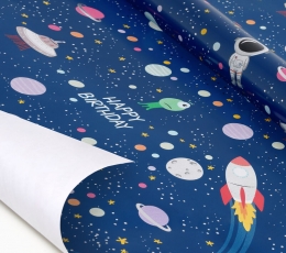 Dovanų pakavimo popierius "Space" (70x200 cm) TIK SU VENIPAK! 1 Dovanų pakavimo popierius "Space" (70x200 cm) TIK SU VENIPAK! 1