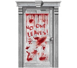 Durų dekoracija "No one leaves" (165x85 cm)