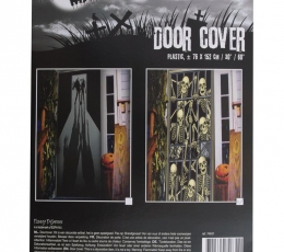 Durų dekoracija-plakatas "Skeletai" (152 x 72 cm) 1