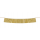 Folinė kutosų girlianda, auksinė smulki (20x135 cm)