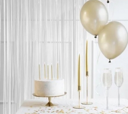 Folinė užuolaida-lietutis, balta (100x200 cm) 1