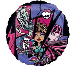Folinis apvalus balionas "Monster HIgh" (43 cm)