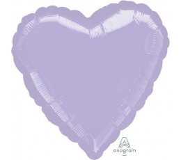 Folinis balionas "Alyvinė širdis" (43 cm)