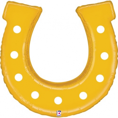 Folinis balionas "Auksinė pasaga" (64 cm)
