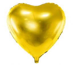 Folinis balionas "Auksinė širdis" (45 cm)