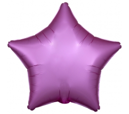 Folinis balionas "Avietinė žvaigždė", matinis (43 cm)   