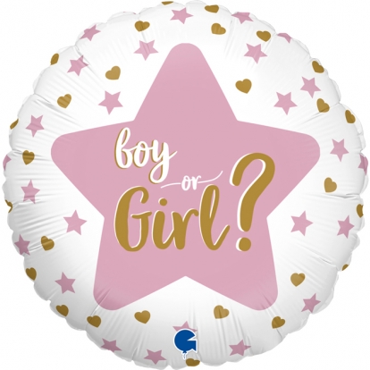 Folinis balionas '"Boy or Girl?" (46 cm)
