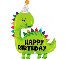 Folinis balionas "Dino Birthday" (132 cm)