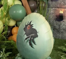 Folinis balionas "Dinozauro kiaušinis" (48x64 cm) 1