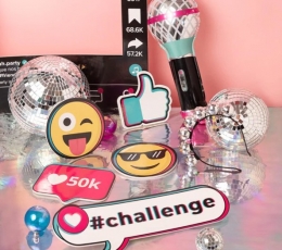 Folinis balionas "Disco mikrofonas"(21x42 cm. / 4 vnt) 2