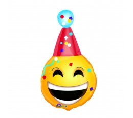 Folinis balionas "Emoji gimtadienis" (63 cm)