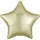 Folinis balionas "Gelsva žvaigždė", matinis (48 cm)