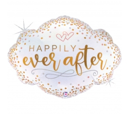 Folinis balionas "Happily ever after confetti" (76 cm)