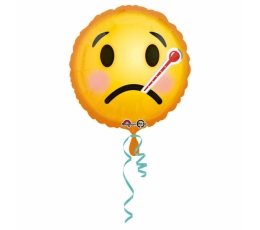 Folinis balionas "Linkiu pasveikti - Šypseniukas" (43 cm)