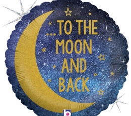 Folinis balionas "Love you to the Moon and back" (46 cm) 1