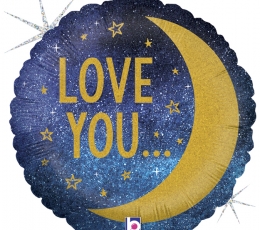 Folinis balionas "Love you to the Moon and back" (46 cm)