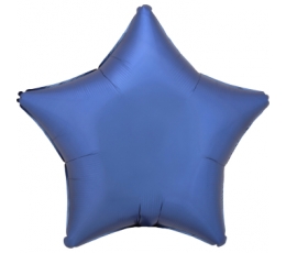 Folinis balionas "Mėlyna žvaigždė", matinis (48 cm)