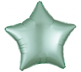 Folinis balionas "Mėtinė žvaigždė", matinis (43 cm)  