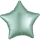 Folinis balionas "Mėtinė žvaigždė", matinis (48 cm)  