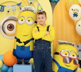 Folinis balionas "Minion Tim" (40x100 cm) 2 Folinis balionas "Minion Tim" (40x100 cm) 2