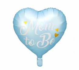 Folinis balionas "Mom to be", melsvas (35 cm)
