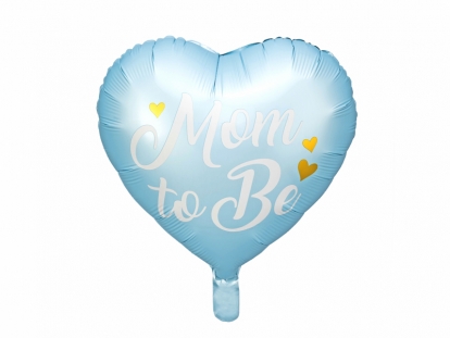 Folinis balionas "Mom to be", melsvas (35 cm)