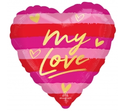 Folinis balionas "My Love" (43 cm)