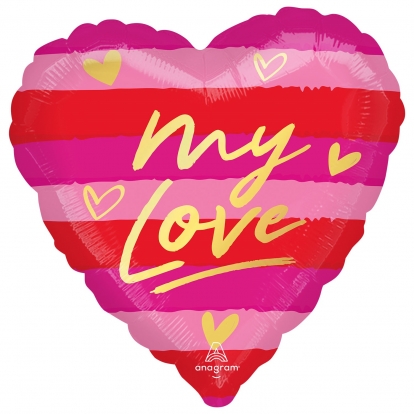 Folinis balionas "My Love" (43 cm)
