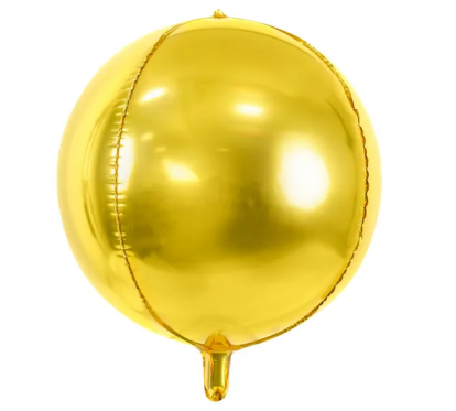 Folinis balionas "Orbz", auksinis (40 cm)