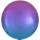 Folinis balionas-orbz, raudonas-mėlynas ombre (38 cm)