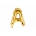 Folinis balionas-raidė "A", auksinis (35 cm)