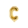 Folinis balionas-raidė "C", auksinis (35 cm)