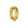 Folinis balionas-raidė "O", auksinis (35 cm)