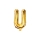 Folinis balionas-raidė "U", auksinis (35 cm)