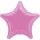 Folinis balionas "Rožinė žvaigždė" (43 cm)