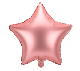 Folinis balionas "Rožinio aukso žvaigždė" (45 cm)