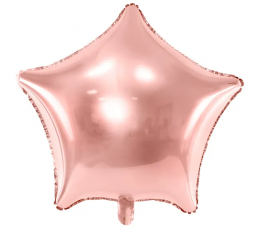 Folinis balionas "Rožinio aukso žvaigždė" (48 cm)