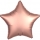 Folinis balionas "Rožinio vario žvaigždė", matinis (48 cm)