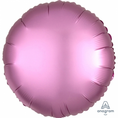 Folinis balionas "Rožinis apskritimas", matinis  (43 cm)